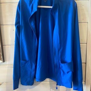 Women's Roylal Blue Medcouture Scrubs Jacket & pants y